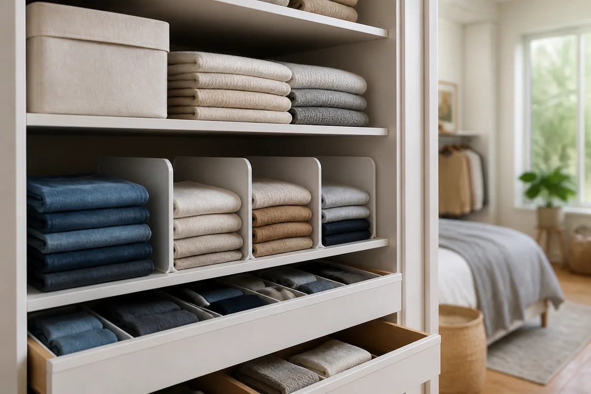 Comment ranger ses vêtements sans que tout retombe